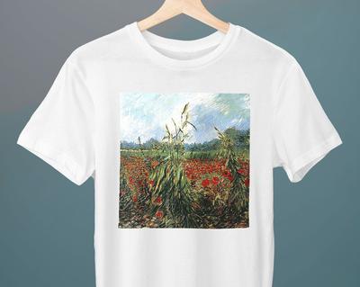 Green Ears of Wheat, Vincent Van Gogh, Unisex T-Shirt, Landscape T-Shirt, Art T-Shirt, Gift for Her, Gift for Him, Art Lover Gift