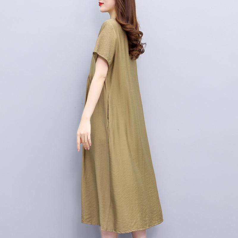 Elegant Long Dresses for Women  Short Sleeve Casual Women's Dress