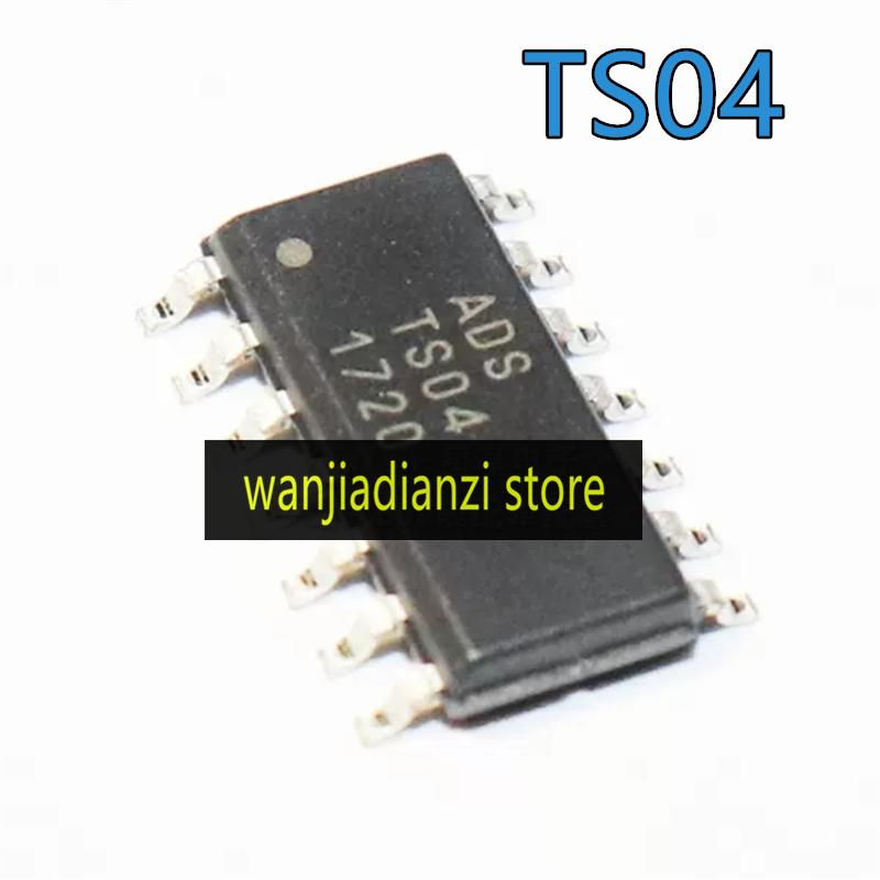 5PCS ADS TS04N TS04 ADSTS04 SOP14 Four-channel capacitive touch chips, four-channel touch IC