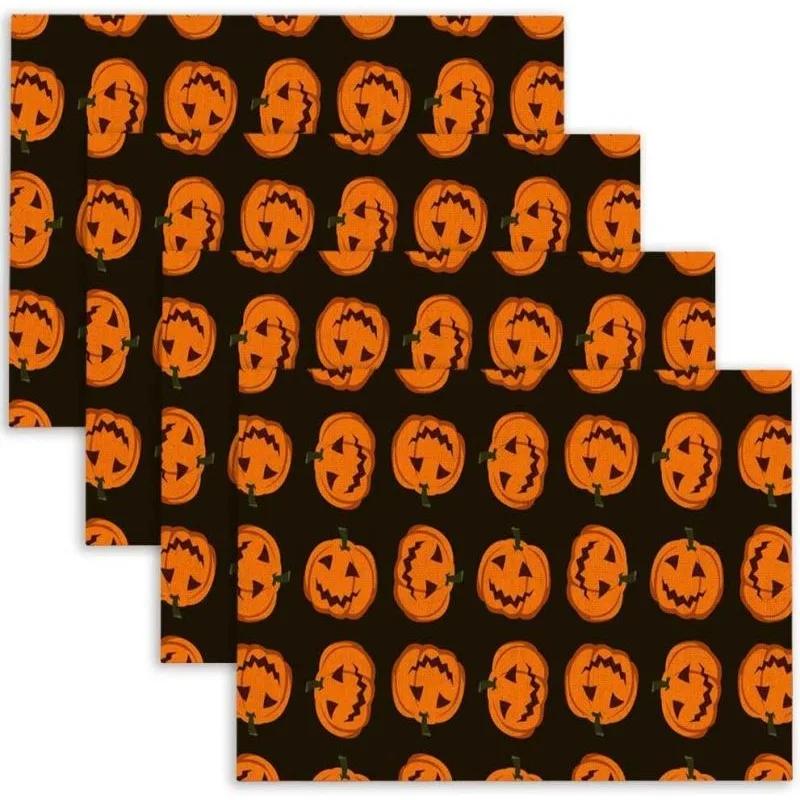 1PC Happy Thanksgiving with Falling Leaves Placemats Autumn Holiday Decoration for Dining Table