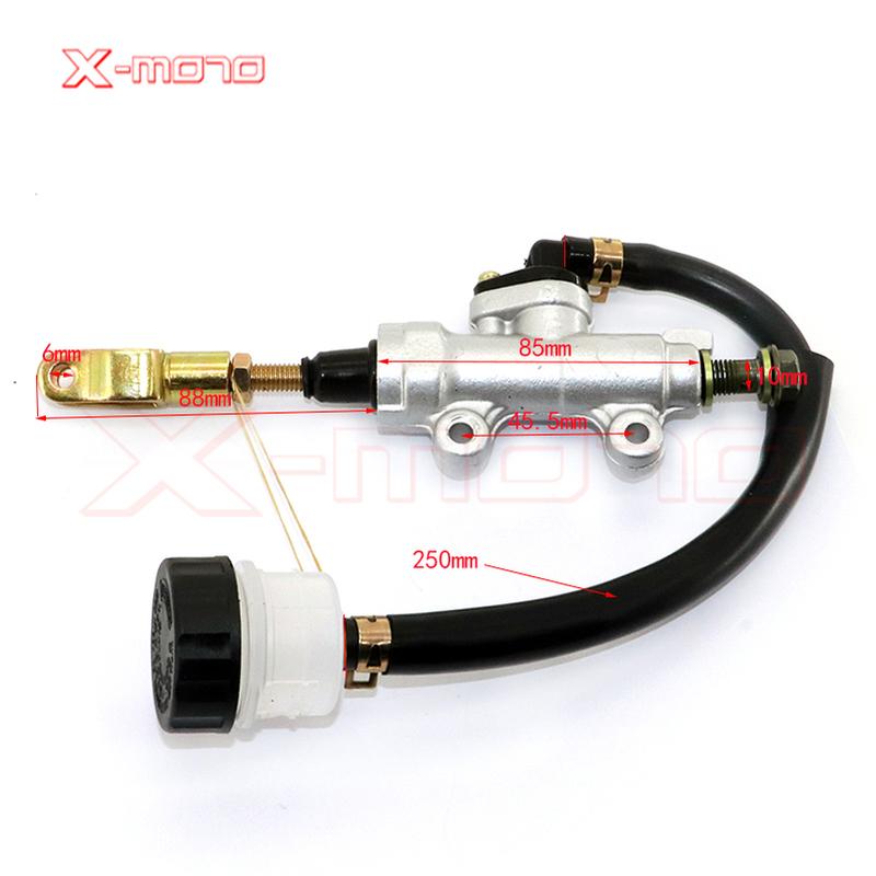 New Motorcycle Rear Hydraulic Brake Master Cylinder Pump For 50cc 70cc 110cc 125cc 150cc 250cc Thumpstar ATV Pit Pro Dirt Bike