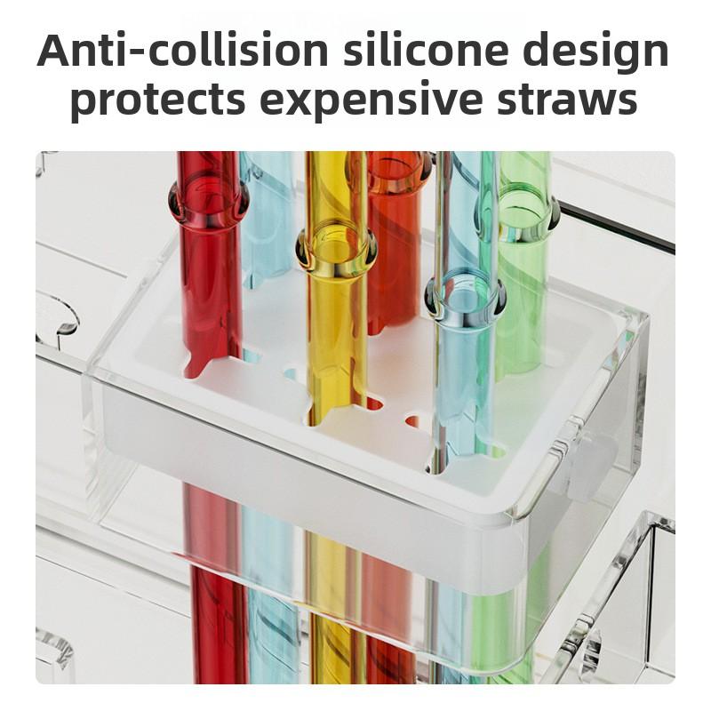 Sipper Storage Box - Home Wall-mounted Storage Rack for Draining and Multi-functional Storage of Chopsticks and Spoons