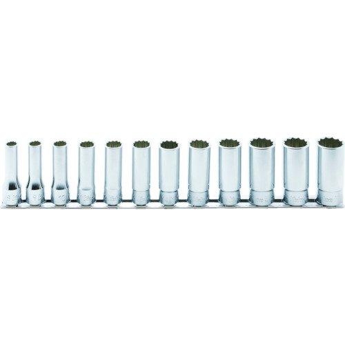 

Yamashita Industrial Research Institute Koken 3/8 (9.5mm) SQ. 12-Point Deep Socket Rail Set, 12-Piece Set, RS3305M/12