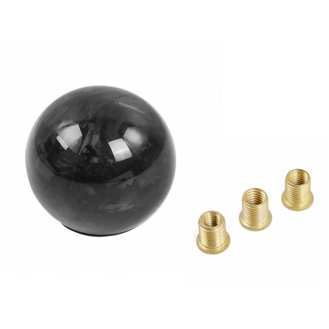 RASTP-Car Gear Shift Knob Forged Pattern Carbon Fiber Manual Transmission Shift Head for Most Car Decorations  Accessories