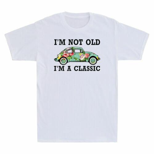 Hippie Car I m Not Old I m A Classic Vintage Funny Graphic Men s Cotton T-Shirt M