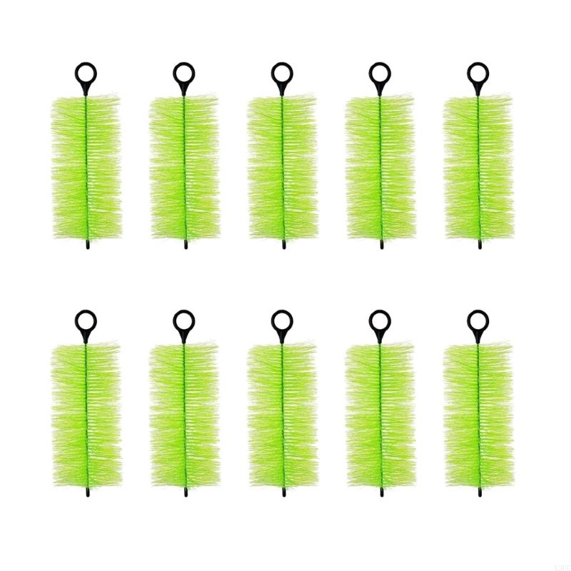 

MultiPurpose Aquariums Filter Media Brushes Rustproof Skimmer Filter Brush for Freshwater Saltwater Fish Pond 10pcs X3UC
