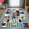 Bohemian Print Rug Anime Rug Living Room Carpet Large Children's Play Carpet Home Decorations Mat Baby Play Mat Gaming Mat