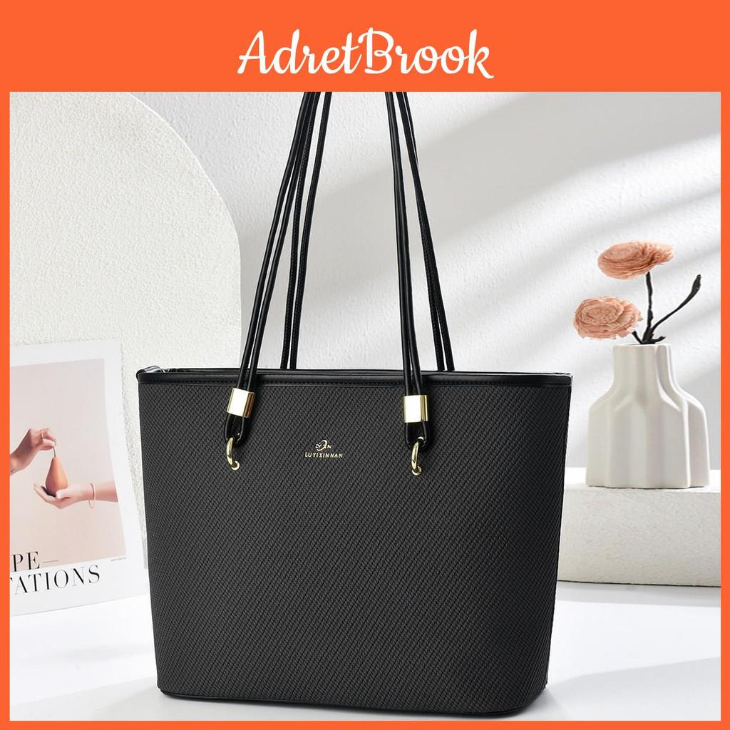 Tote Bag For Women Large Pu Handbag With Zipper Pockets For Daily Use
