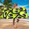 1 Stück Lustiges Alien Emoji Strandtuch Schnelltrocknendes Handtuch Geeignet für Meeresufer Pool Camping Urlaub Yoga Für Familie Freunde Kinder