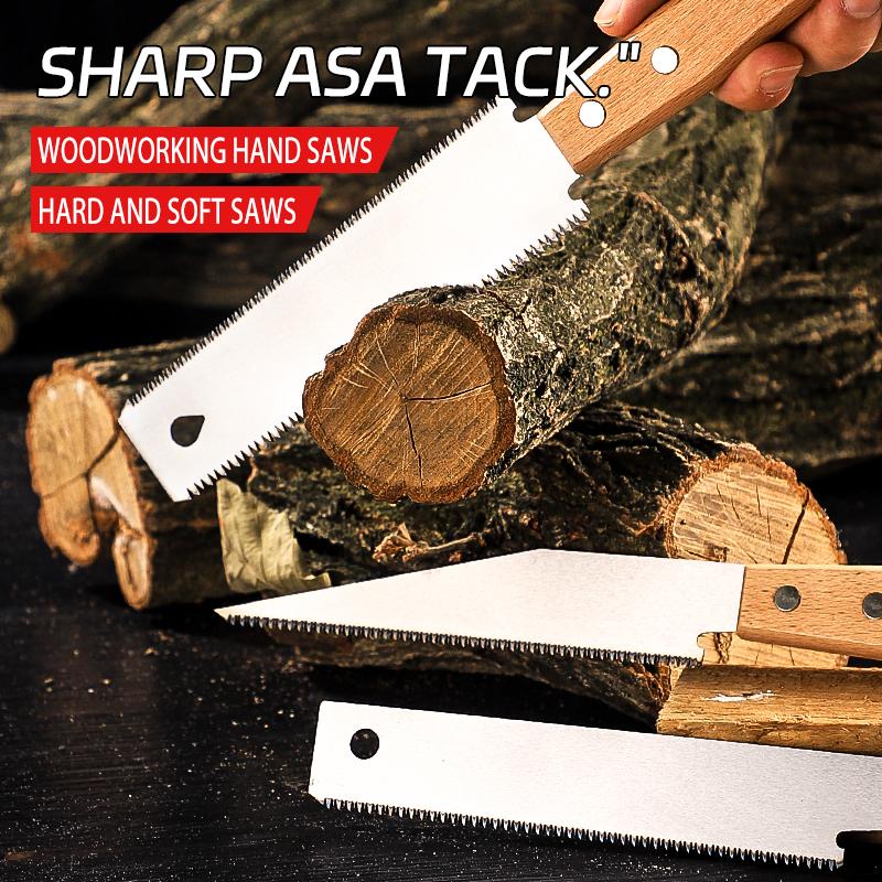 

Hand Saw Double-sided Saw Flexible Blade for Flush Cutting Household Woodworking Tools Fine Tooth Precision Flat Saws Pointed Head
