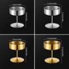 1Pc High Footed Easy To Clean Pudding Cafe Dessert Cup Hotel Stainless Steel Fruit Ice Cream Bowl