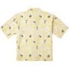 Vans Tier Pflanze Allover-Print Lässiges Kurzarmhemd mit Knopfleiste Unisex-Hemden Gelb VN000P3VEM7