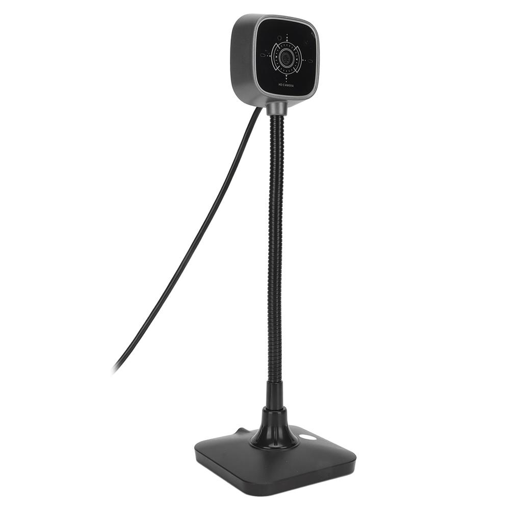 USB Camera HD Noise Reduction Bendable Tube Desktop Computer Webcam with Microphone for Live Streaming Video Conference