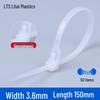 Reusable Retractable Nylon Cable Tie with Buckle - 4x150mm