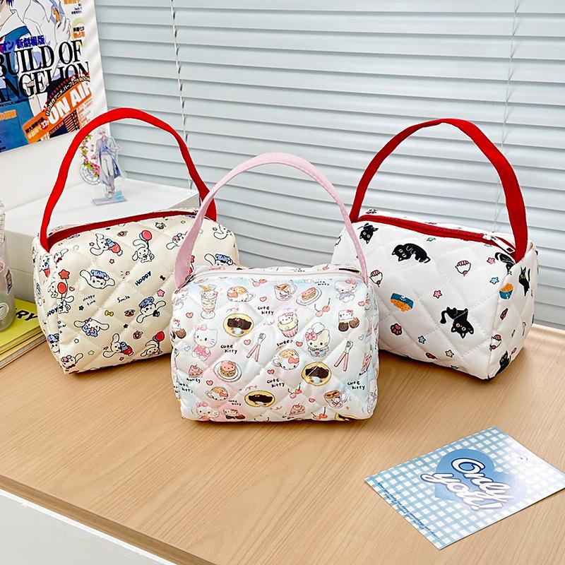 Japanisches Graffiti Niedliche Große Kapazität Make-up Tasche & Federmäppchen für Frauen - Tragbare Reise Waschtasche