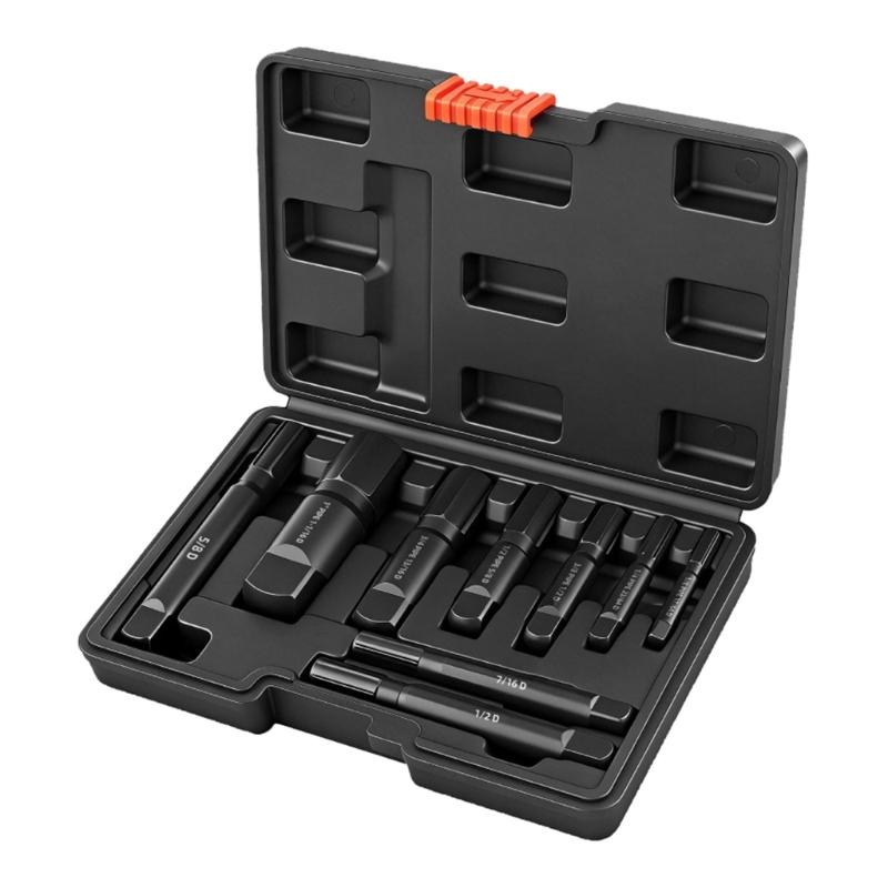 

Pipe Extractor Set Heavy Duty Steel Broken Pipe Extractors for Removing Damaged Threaded Pipes Fitting with Storage Case 1