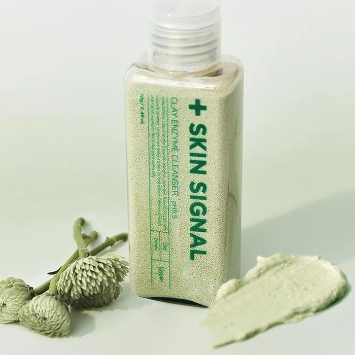 Green Clay Enzyme Cleanser (Glutathione, PHA) for pimple-like complexion