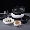 Ceramic Plate Creative Rock Pattern Alien Fruit Salad Plate El Restaurant Deep Plate Premium Dessert Bowl Ceramic Tableware