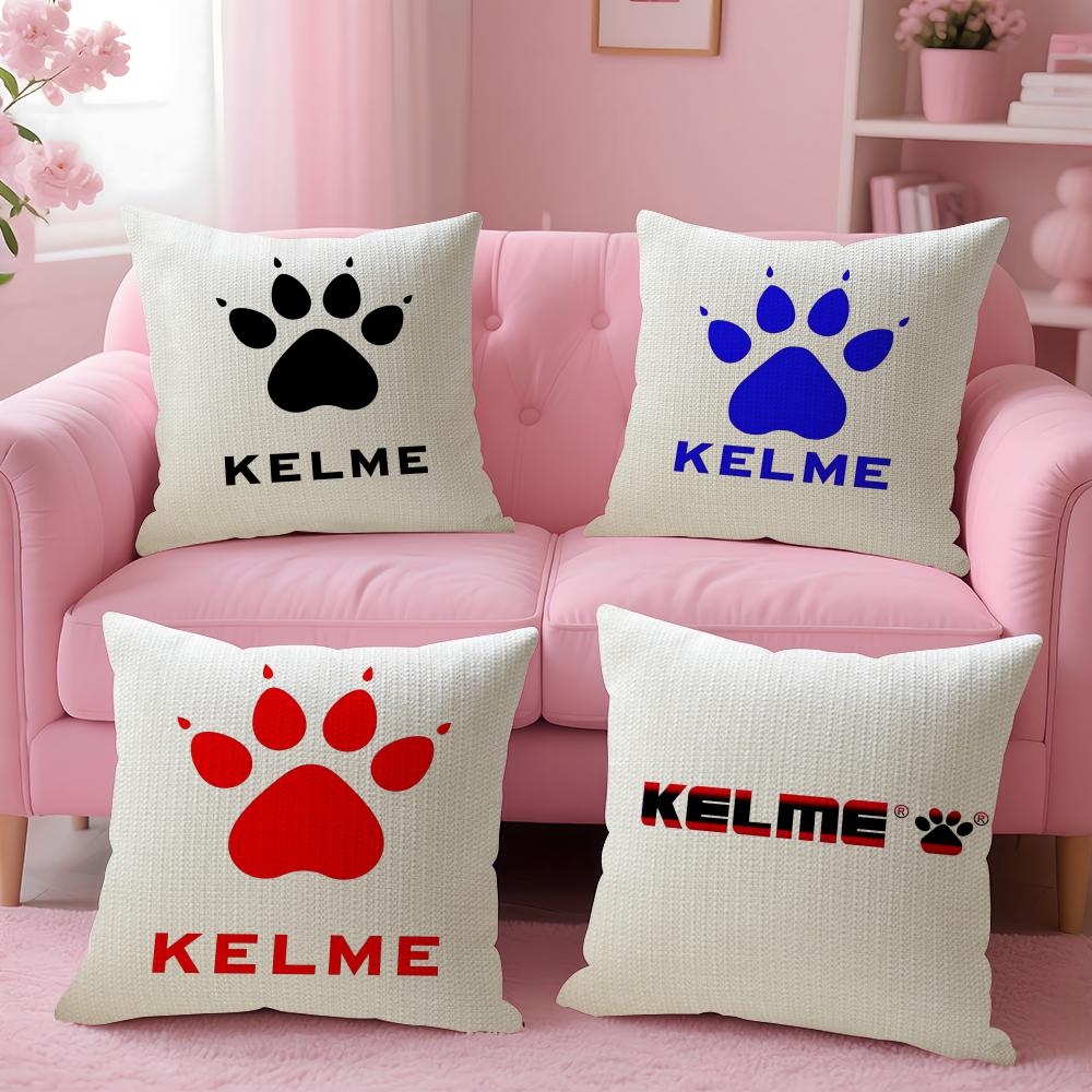 Luxury Fashion K-Kelme Cushion Cover Linen Organic Fabric Double-Sided Printing Breathable Pillow Case Sofa Home Decor Gift