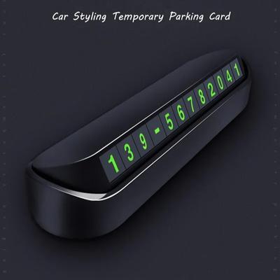 Car Temporary Parking Card Phone Number Card Plate Telephone Number Car Park Stop Automobile Accessories
