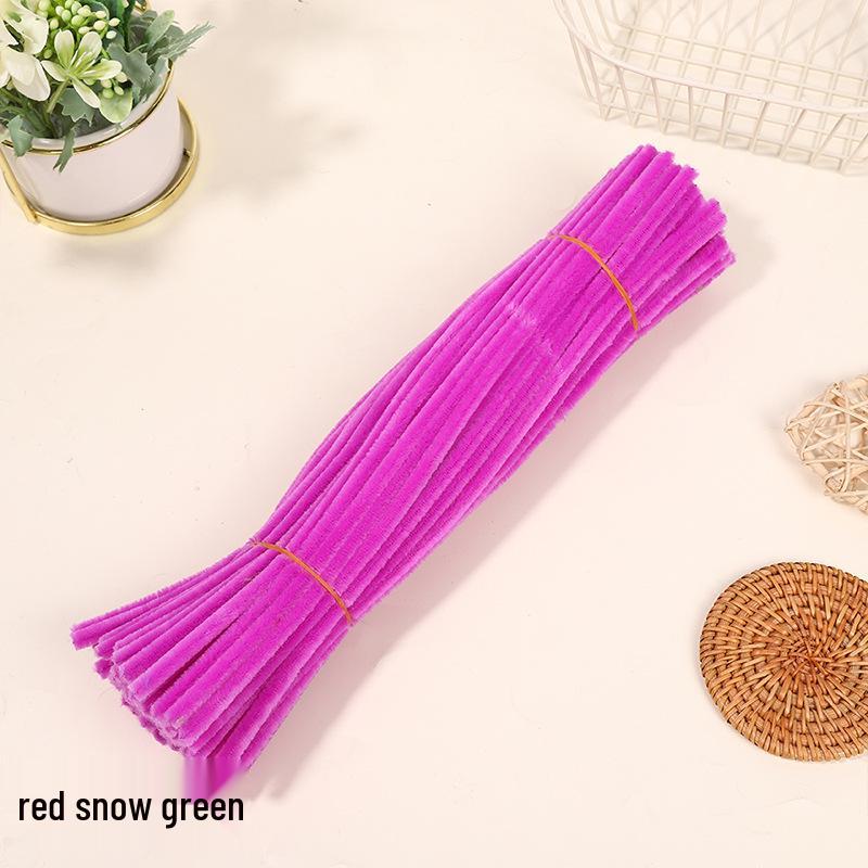 Velvet Chenille Stems: Mixed Color Macaron Twist Sticks