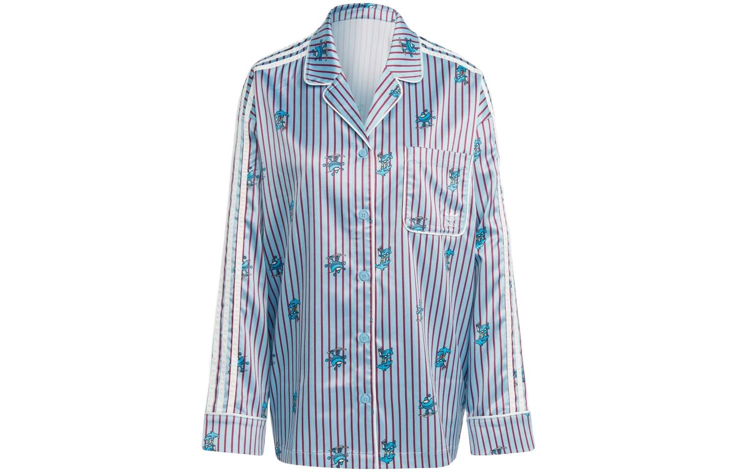 

Adidas Originals Shirts Women s Blue Lapel Moderate Other HY4571 L