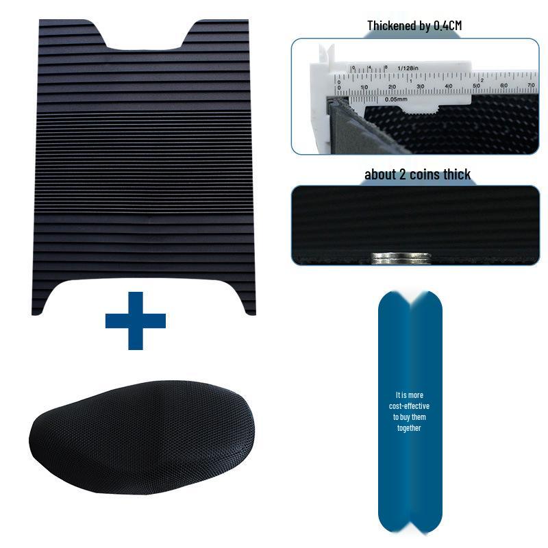 Honda U-Be+ Rubber Foot Mats: Waterproof, Sun-Blocking, Dirt & Wear-Resistant Motorcycle Pedal Pads.