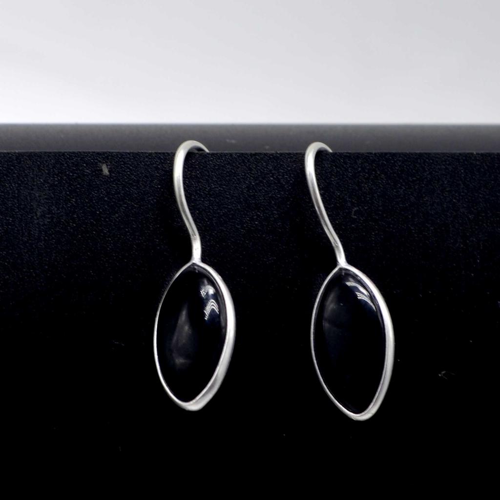 Green Onyx 925 Sterling Silver Drop Earrings, Gemstone Handmade Dangle Earrings