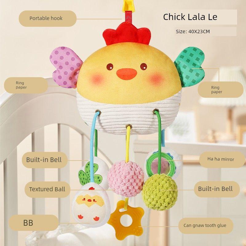 

Подвеска-погремушка для коляски новорожденного, музыкальная подвеска-колокольчик для коляски, мобиль для детской кроватки, успокаивающие украшения, игрушки для автокресла Chick Lala Le