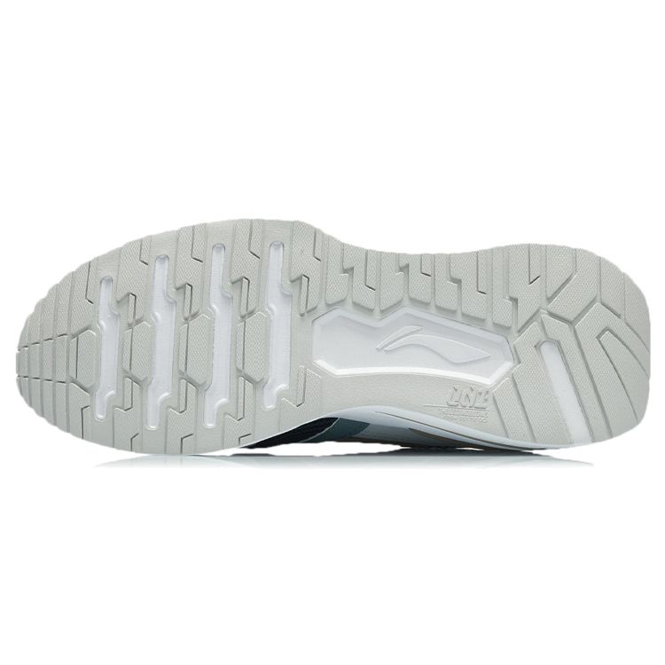 Li Ning 001 Casual Lightweight Breathable Low Top Running Shoes Men Sneakers Gray Blue AGCR183-4