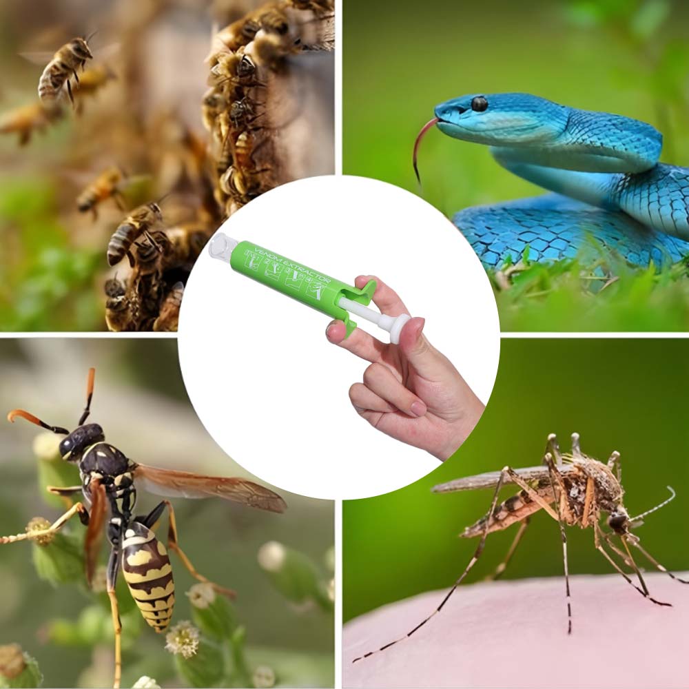 Estrattore di Veleno a Morso da Vuoto Sollievo Naturale dal Prurito Ventosa per Punture d'Insetto Strumento di Aspirazione per Morsicature di Insetti Campeggio