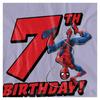Spider-Man Childrens/Kids 7th Birthday T-Shirt