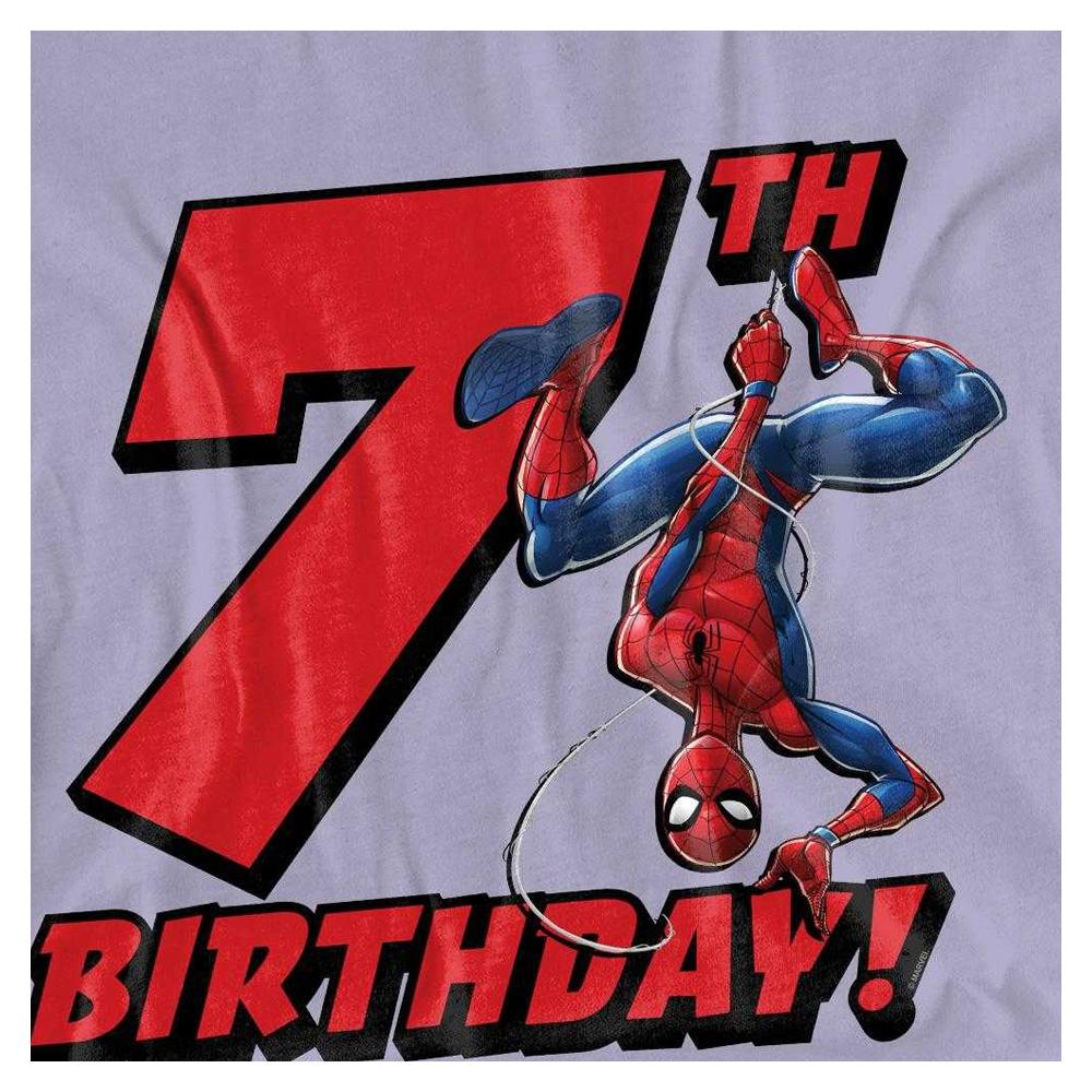 Spider-Man Childrens/Kids 7th Birthday T-Shirt