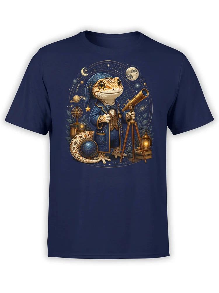 Cosmic Gecko Astronomer Tshirt Unisex S