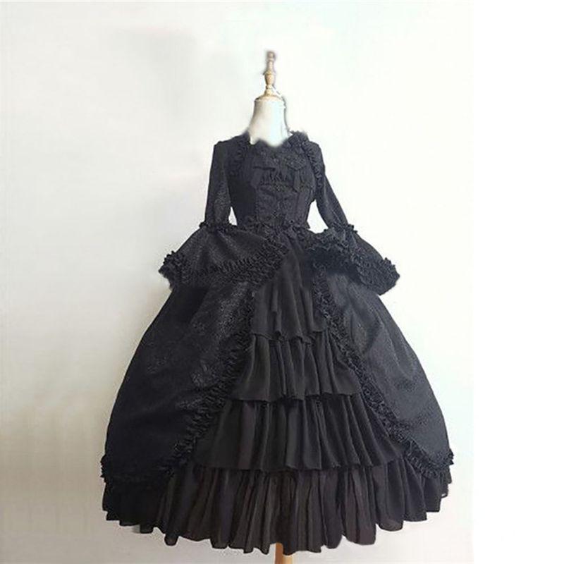 Dark Ball Dress Court Retro Lolita