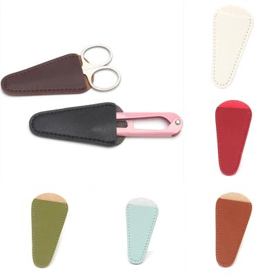 Scissors PU Leather Protective Cover Storage Bag