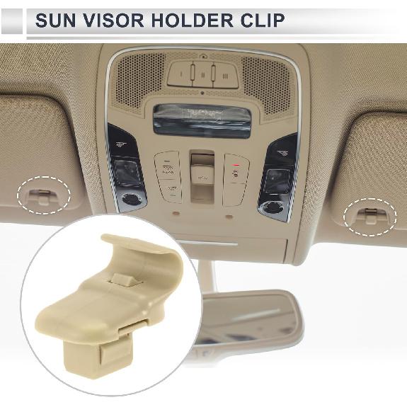 Sun Visor Holder Clip for Mazda 3 5 6 CX-7 CX-9 RX-8 MPV 2004-2011 Sun Visor Retainer Clip Hook No.LC6269261B77 Plastic 1 Pc Beige