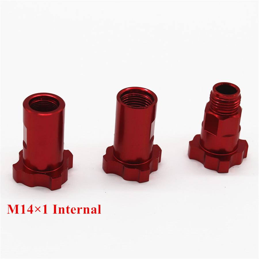 Red M14 X 1.0mm Internal Thread Adapter For Spray Gun Cup Pot Joints Connector