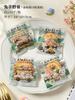 100Pcs/pack 10x10cm Plastic Cartoon Animal Self-Adhesive Cookie Snack Candy Snowflake Crispy Packaging Bags Birthday Party Gift
