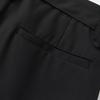 Men's Spring 2026 Casual Trousers - Korean Style, Non-Iron, Loose Tapered Suit Pants with Half Elastic Waist