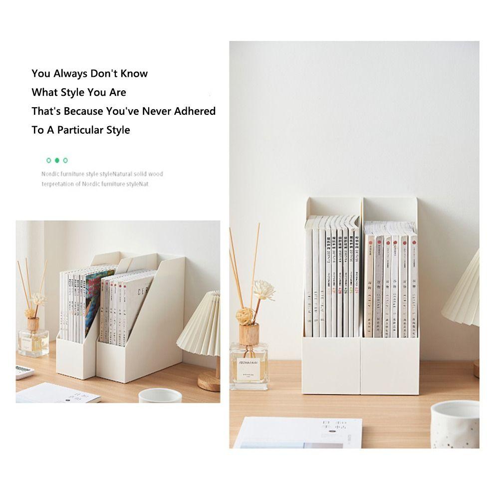 Plastic Bookends Large Capacity Book Stand High Quality Book Support Rack Desktop Organization