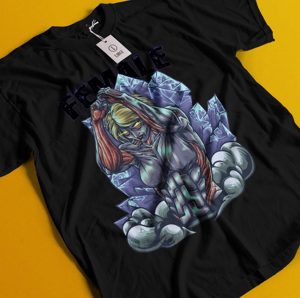 

Attack On Titan Shirt Eren Mikasa Tshirt Levi T-Shirt AOT Annie Female Armin Tee 4XL