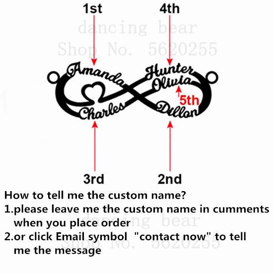 Infinite Layer Necklaces for Women Personalized Stainless Steel Custom Necklace Couple Jewelry Nameplate Pendant