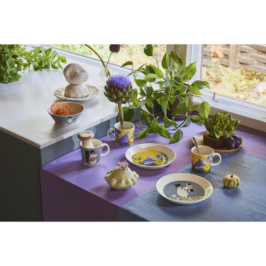 Moomin by ARABIA Classic Hemulen Moomin 1066916 [Officially Imported] Plate, 19cm, Yellow, Tableware, Arabia,