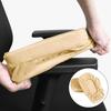 2pcs Elastic Nonslip Armrest Covers Sponge Velvet Washable Chair Slipcover Heighten Arm Cover for Elbows and Forearms Support