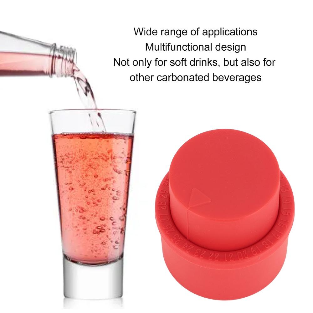 3 PCS Press Type Sealing Soda Bottle Stopper Beverage Bottle Cover Soda Beverages Carbonated Drinks