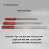 Stainless Steel Flat BBQ Skewers with Wooden Handle