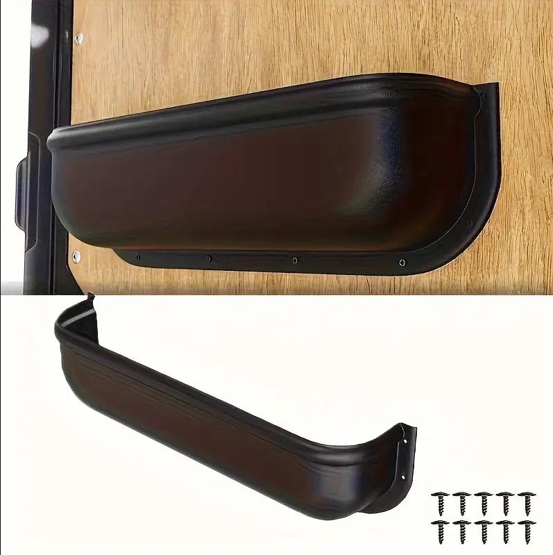 Organizer Holder Door Shelf for Camper, Boat, Car Trailer, Black