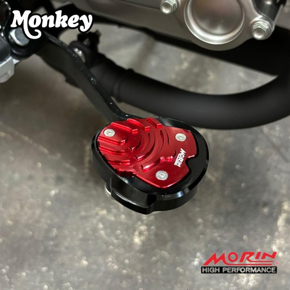 MORIN RACING Brake Pedal Cover for Honda Monkey 125 /Brake Pedal Cover For HONDA Monkey125 JB02 JB03 JB05 (SilverxBlue)