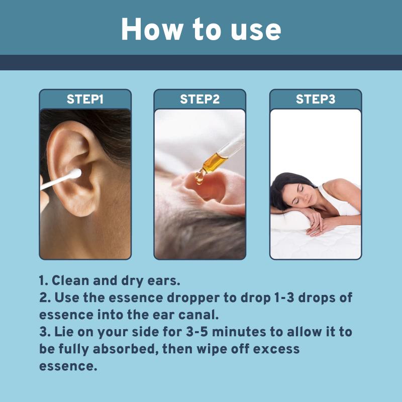 Ear Care Serum Ear Drops To Relieve Dizziness, Tinnitus, Hearing Loss, Ear Pain Ear Discomfort Clean Earwax 30Ml